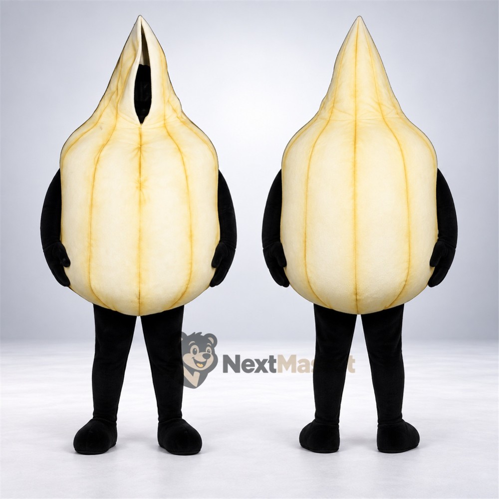 Garlic Mascot Costume for Food Festivals Garlic Mascot Costume for Food Festivals
