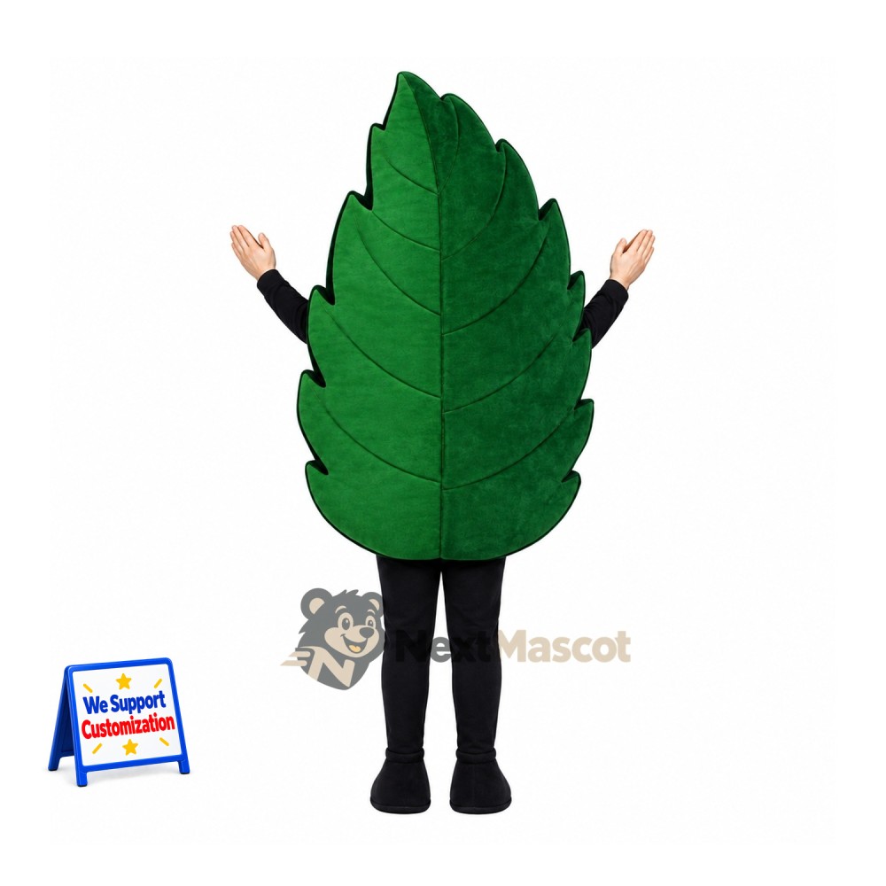 Leaf Mascot Costume - Green Leaf Mascot Costume - Green