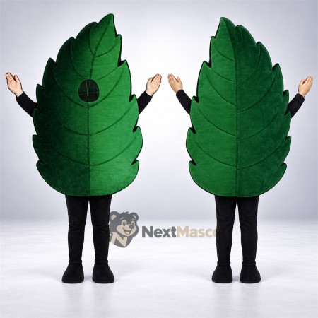 Leaf Mascot Costume - Green Leaf Mascot Costume - Green