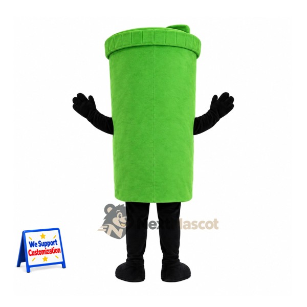 Bin Mascot Costume - Green for Festivals