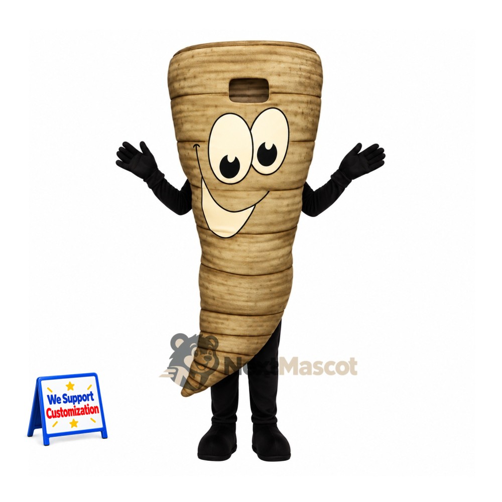 Parsnip Mascot Costume - Black Arms and Legs Parsnip Mascot Costume - Black Arms and Legs