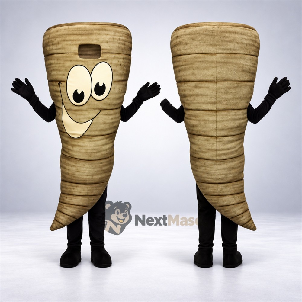 Parsnip Mascot Costume - Black Arms and Legs Parsnip Mascot Costume - Black Arms and Legs