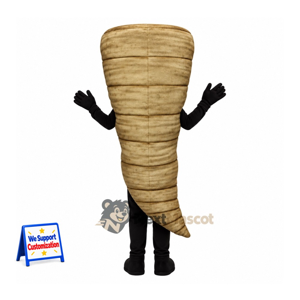 Parsnip Mascot Costume - Black Arms and Legs Parsnip Mascot Costume - Black Arms and Legs