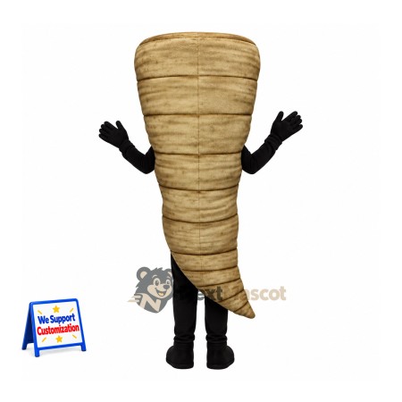 Parsnip Mascot Costume - Black Arms and Legs Parsnip Mascot Costume - Black Arms and Legs