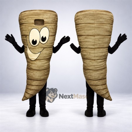 Parsnip Mascot Costume - Black Arms and Legs Parsnip Mascot Costume - Black Arms and Legs
