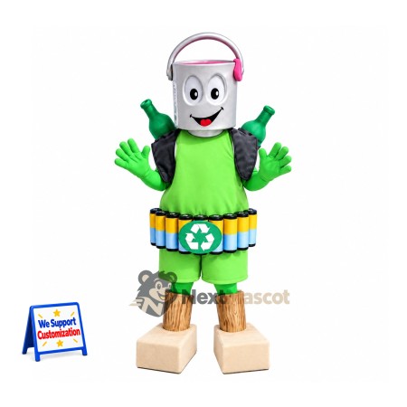Recycling Robot Mascot Costume Recycling Robot Mascot Costume