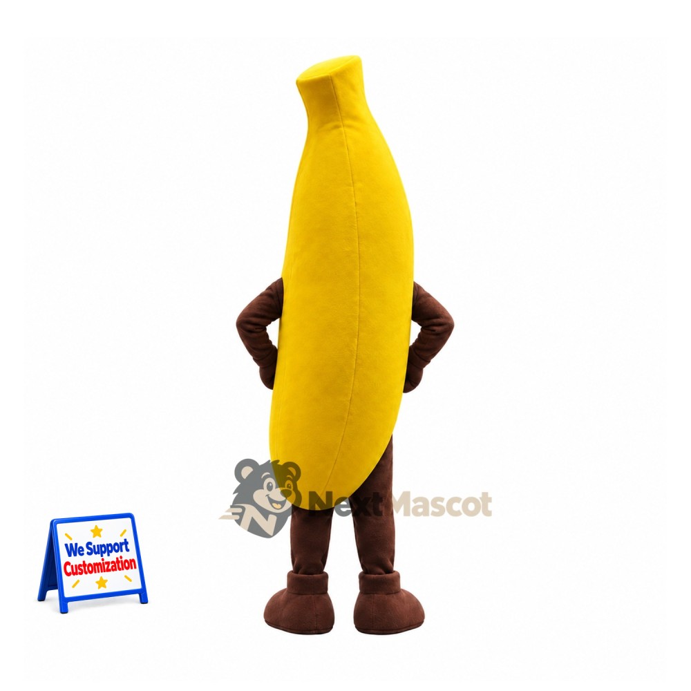 Banana Mascot Costume - Brown Arms and Legs Banana Mascot Costume - Brown Arms and Legs