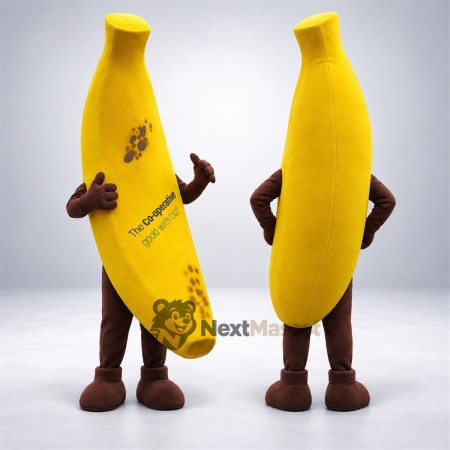Banana Mascot Costume - Brown Arms and Legs Banana Mascot Costume - Brown Arms and Legs