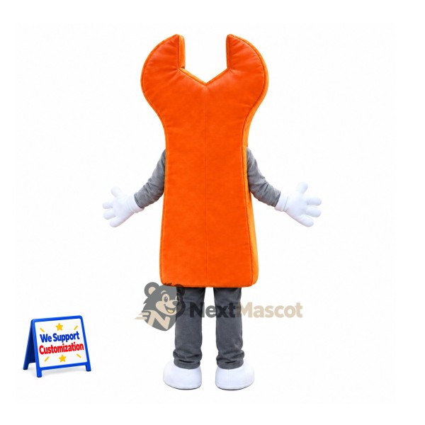 Wrench Mascot Costume - Orange