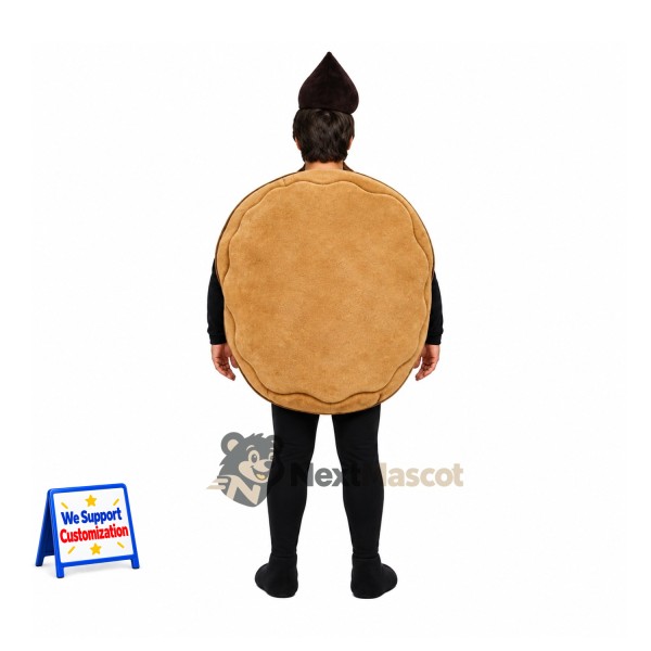 Chocolate Chip Cookie Mascot Costume for Food Festivals Chocolate Chip Cookie Mascot Costume for Food Festivals