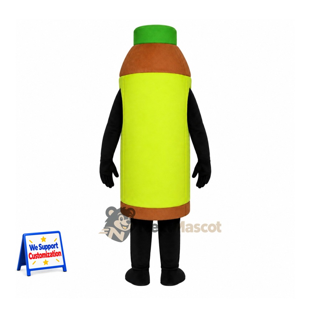 Bottle Mascot Costume - Green Bottle Mascot Costume - Green