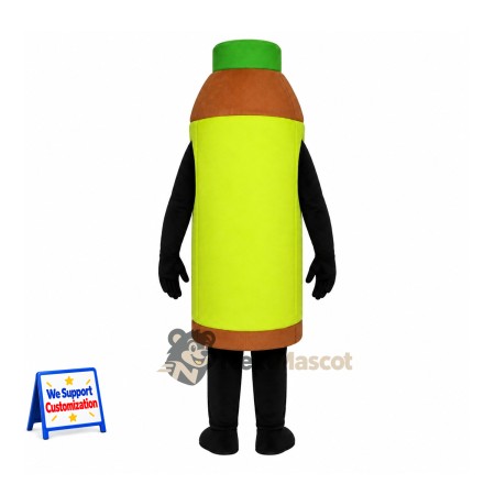 Bottle Mascot Costume - Green Bottle Mascot Costume - Green