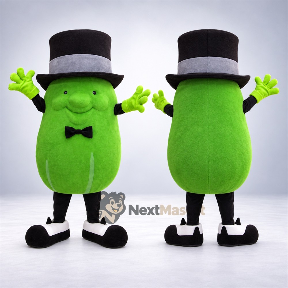 Pear Mascot Costume - Top Hat Pear Mascot Costume - Top Hat
