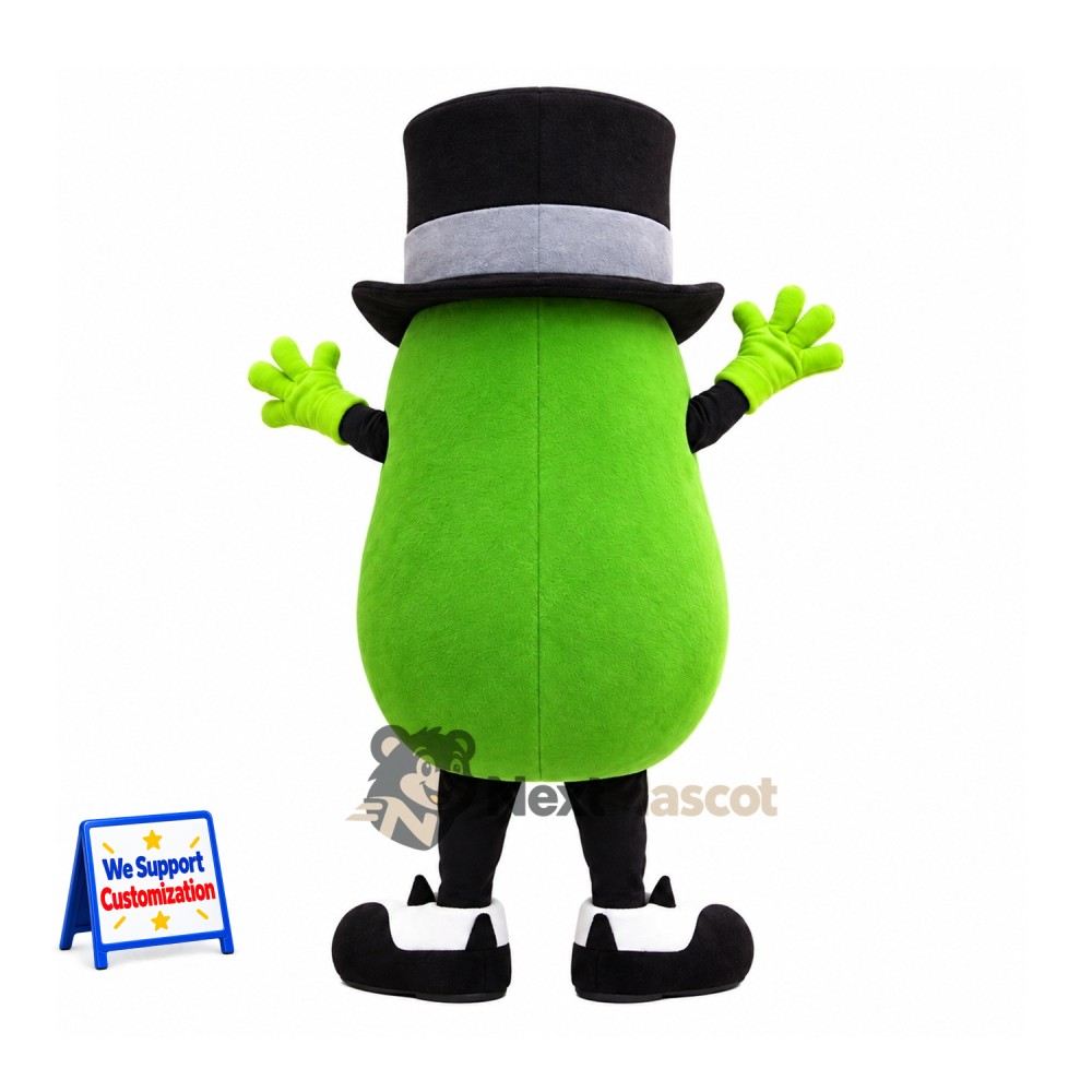Pear Mascot Costume - Top Hat Pear Mascot Costume - Top Hat