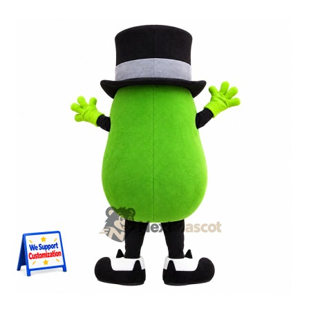 Pear Mascot Costume - Top Hat Pear Mascot Costume - Top Hat