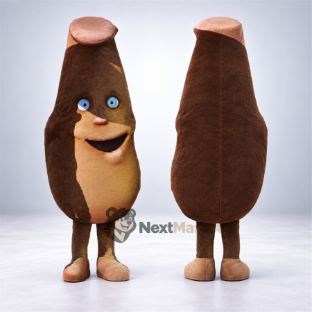 Bottle Mascot Costume - Brown, Tan Belly Bottle Mascot Costume - Brown, Tan Belly