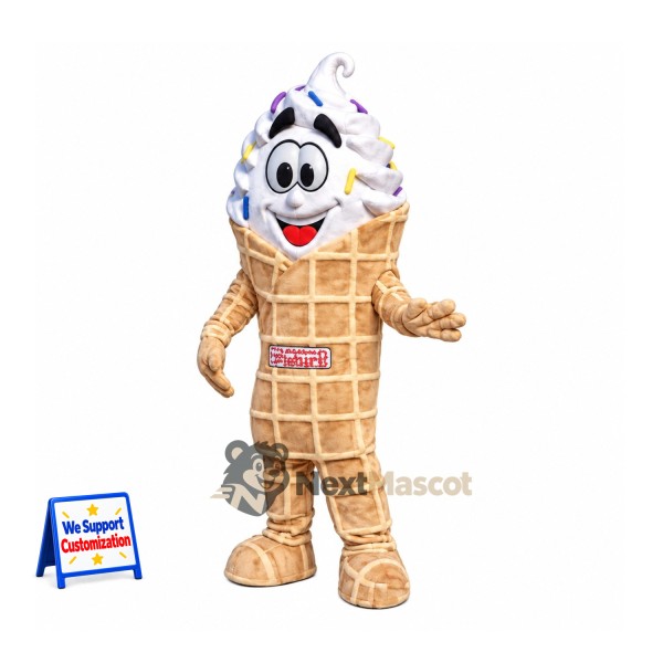 Ice Cream Cone Mascot Costume