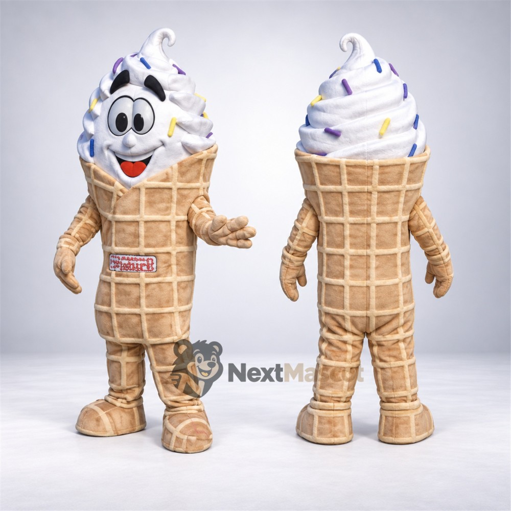 Ice Cream Cone Mascot Costume Ice Cream Cone Mascot Costume