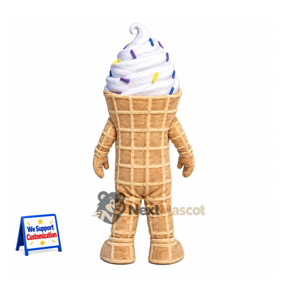 Ice Cream Cone Mascot Costume Ice Cream Cone Mascot Costume