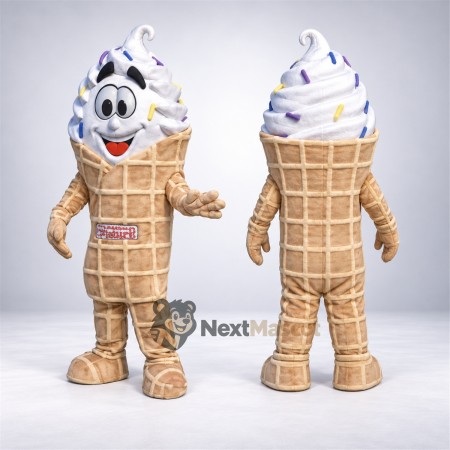 Ice Cream Cone Mascot Costume Ice Cream Cone Mascot Costume