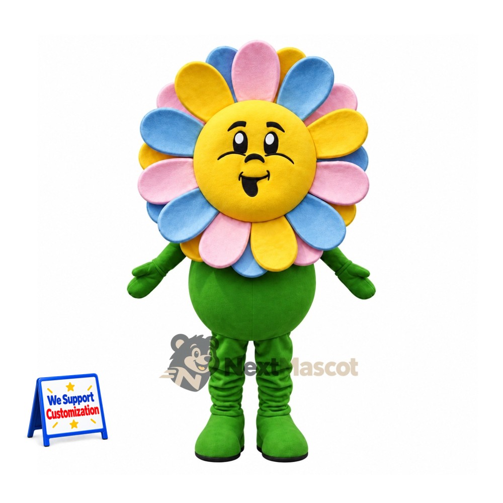 Flower Mascot Costume - Rainbow