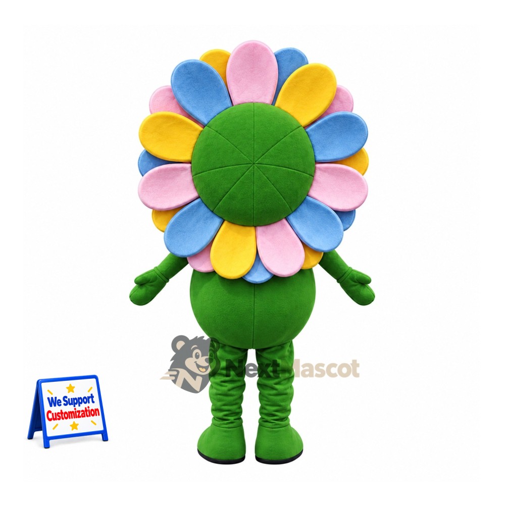 Flower Mascot Costume - Rainbow