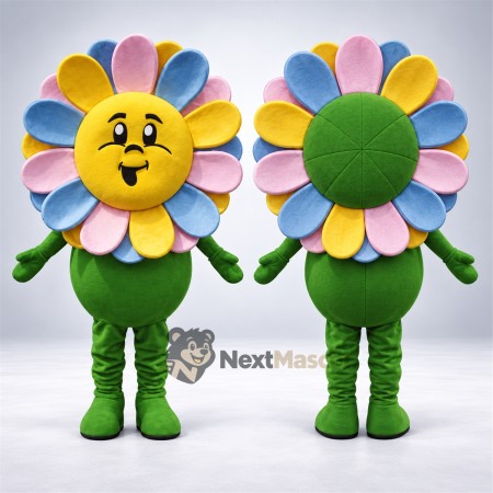 Flower Mascot Costume - Rainbow