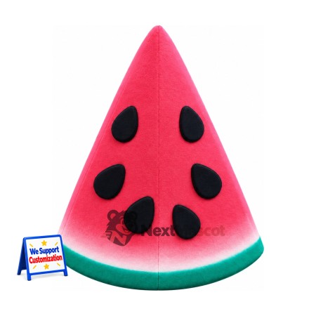Watermelon Slice Mascot Costume for Food Fairs Watermelon Slice Mascot Costume for Food Fairs
