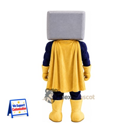 Computer Superhero Mascot Costume