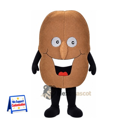 Bread Roll Mascot Costume - Black Arms and Legs Bread Roll Mascot Costume - Black Arms and Legs