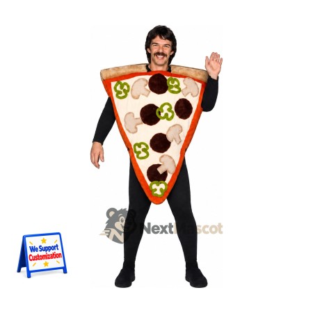 Pizza Slice Mascot Costume - Open Face Pizza Slice Mascot Costume - Open Face