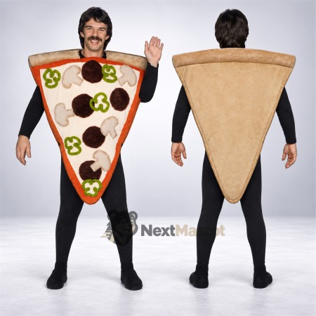 Pizza Slice Mascot Costume - Open Face Pizza Slice Mascot Costume - Open Face