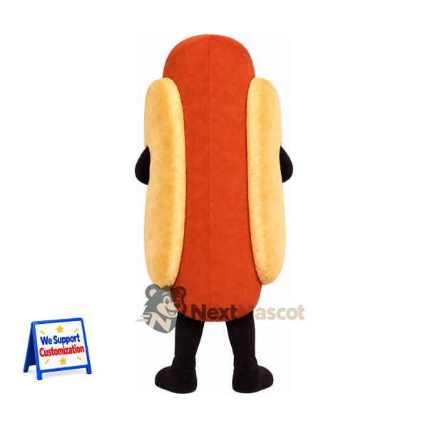 Hot Dog Mascot Costume - Mustard Stripe Hot Dog Mascot Costume - Mustard Stripe
