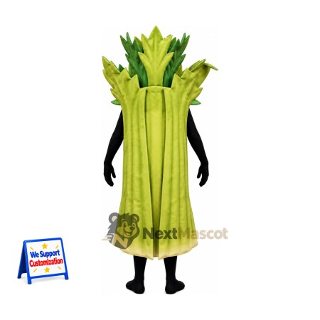 Celery Mascot Costume - Open Face Celery Mascot Costume - Open Face