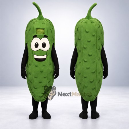 Pickle Mascot Costume - Black Arms and Legs for Food Festivals Pickle Mascot Costume - Black Arms and Legs for Food Festivals
