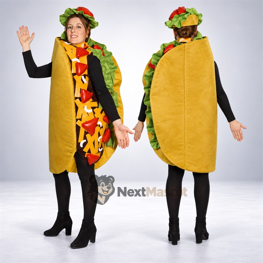 Taco Mascot Costume - Open Face Taco Mascot Costume - Open Face