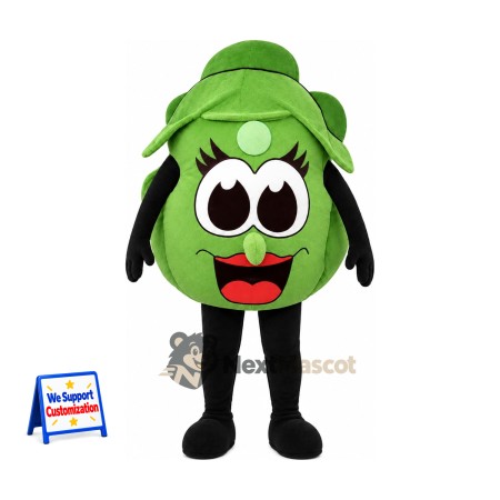Cabbage Mascot Costume - Green, Black Arms and Legs