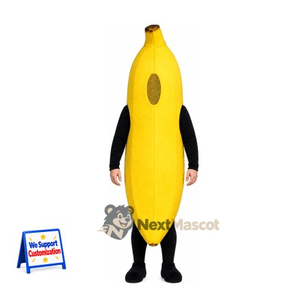 Banana Mascot Costume - Open Face Banana Mascot Costume - Open Face