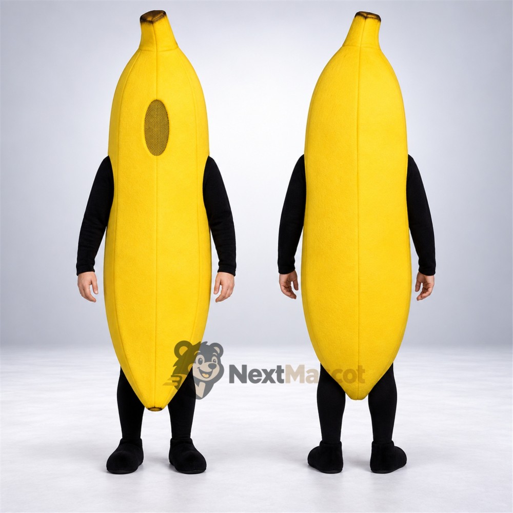 Banana Mascot Costume - Open Face Banana Mascot Costume - Open Face