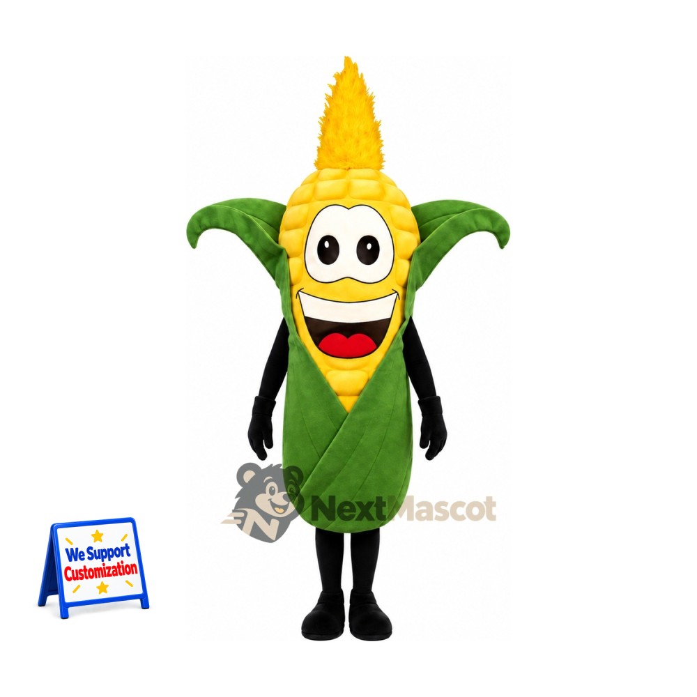Corn Mascot Costume - Black Arms and Legs for Food Festivals
