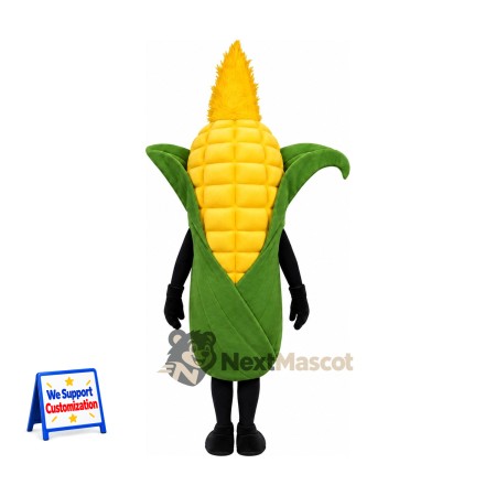 Corn Mascot Costume - Black Arms and Legs for Food Festivals