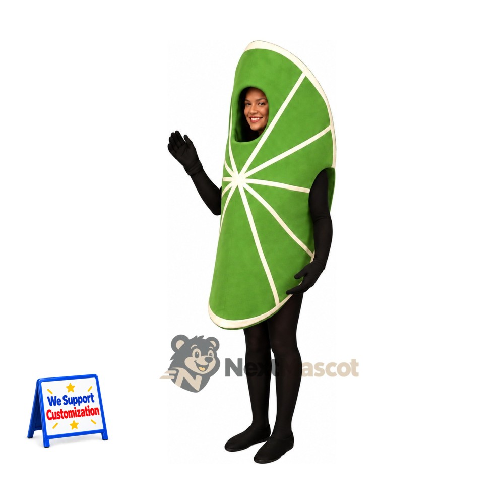 Lime Slice Mascot Costume