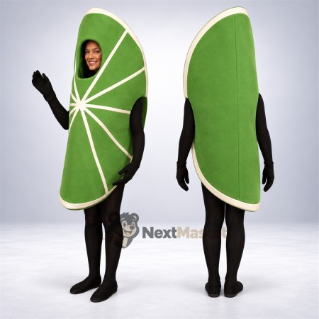 Lime Slice Mascot Costume