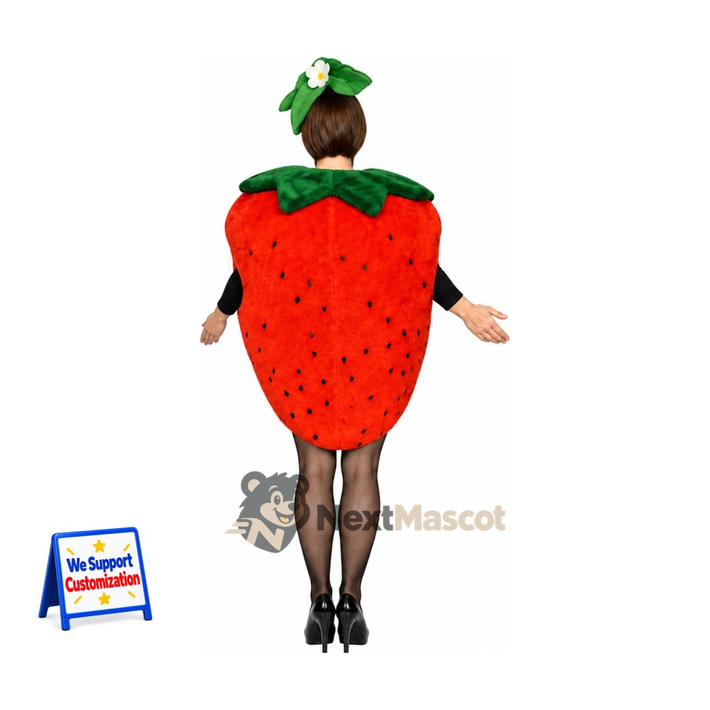 Strawberry Mascot Costume - Open Face Strawberry Mascot Costume - Open Face