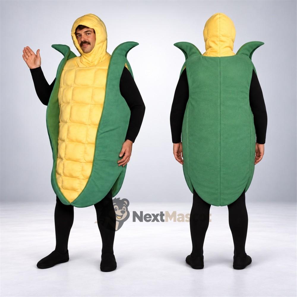 Corn Mascot Costume - Open Face Corn Mascot Costume - Open Face