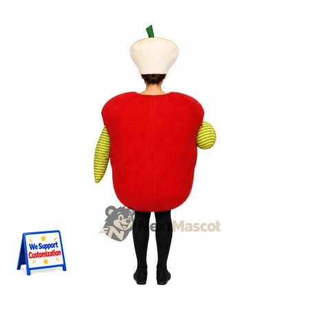 Bell Pepper Mascot Costume - Red, Open Face Bell Pepper Mascot Costume - Red, Open Face