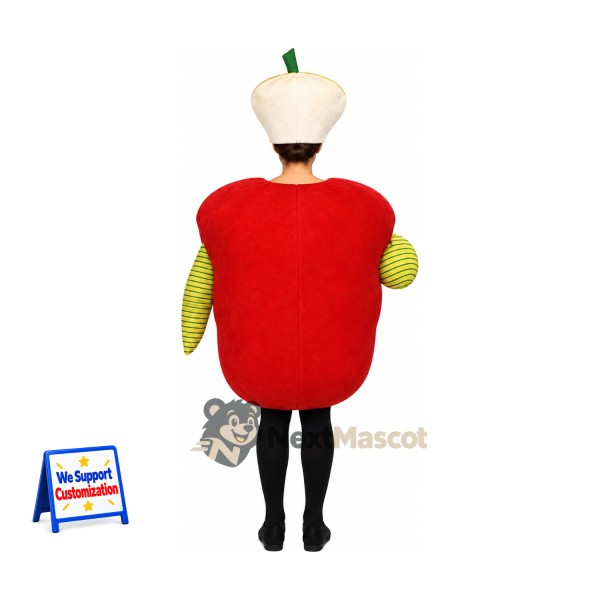 Bell Pepper Mascot Costume - Red, Open Face Bell Pepper Mascot Costume - Red, Open Face