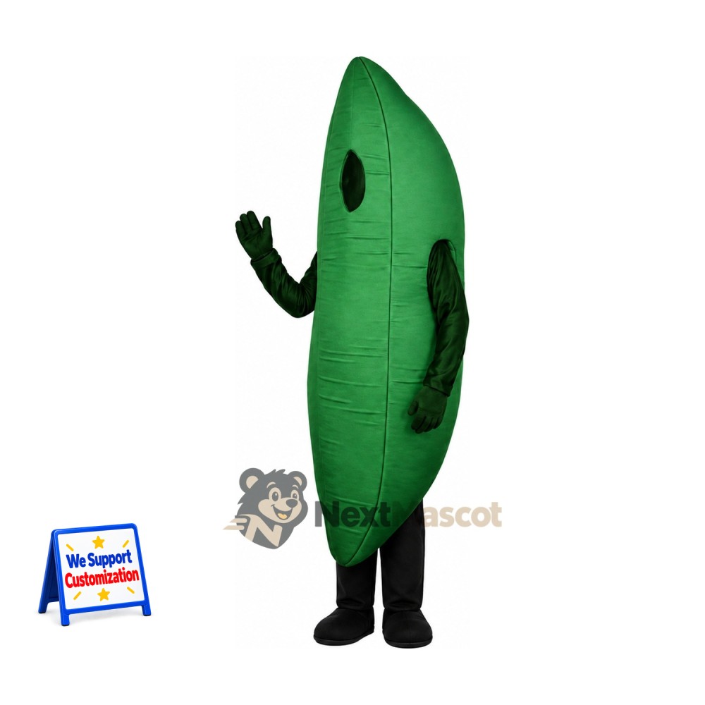 Leaf Mascot Costume - Green for Parades Leaf Mascot Costume - Green for Parades