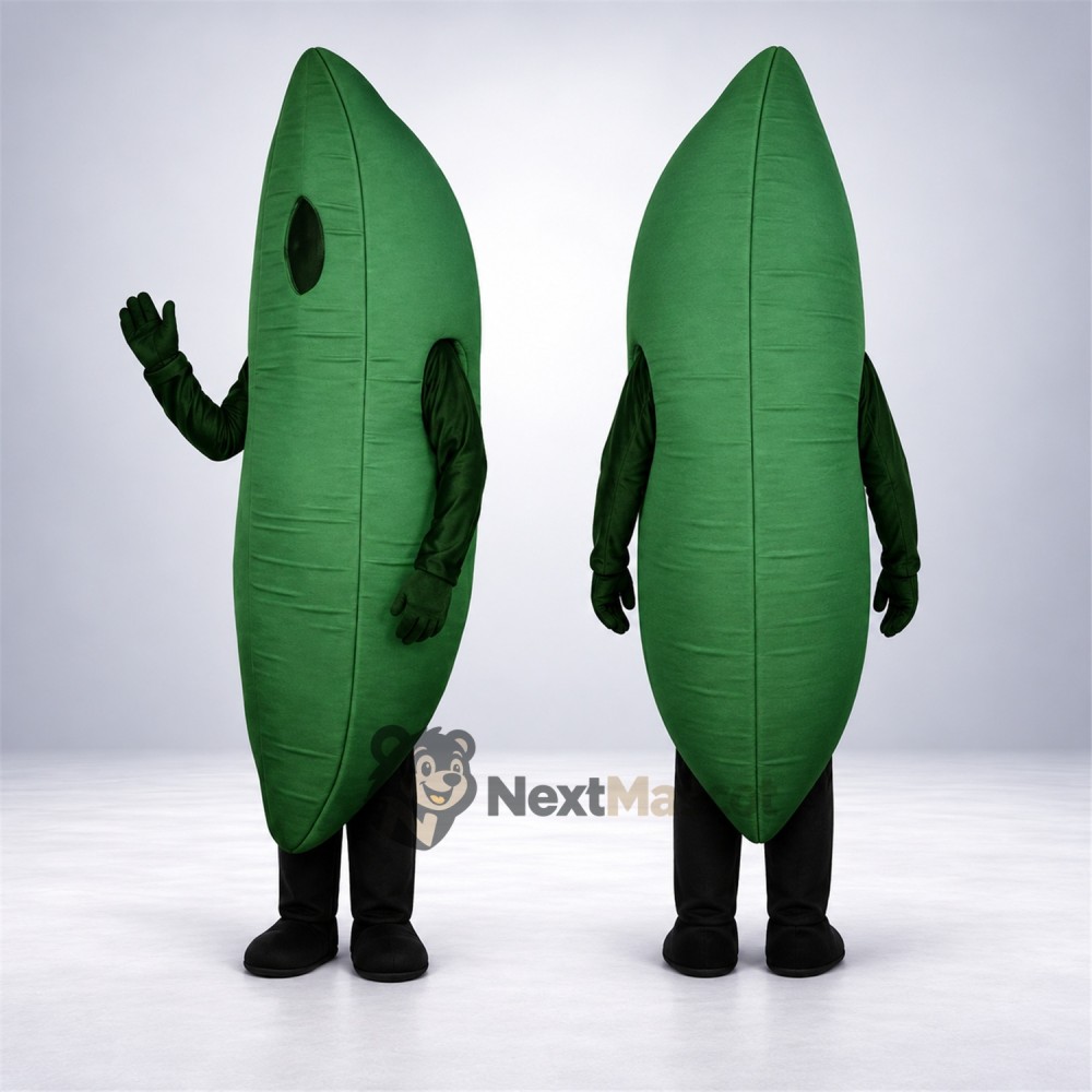 Leaf Mascot Costume - Green for Parades Leaf Mascot Costume - Green for Parades