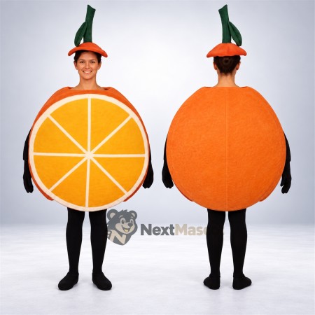 Orange Slice Mascot Costume - Open Face Orange Slice Mascot Costume - Open Face